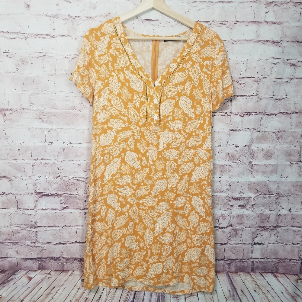 Sheilay mustard yellow Floral dress